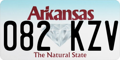 AR license plate 082KZV