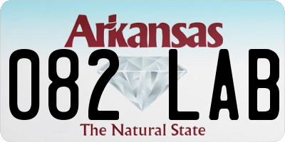 AR license plate 082LAB