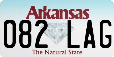 AR license plate 082LAG