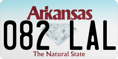 AR license plate 082LAL