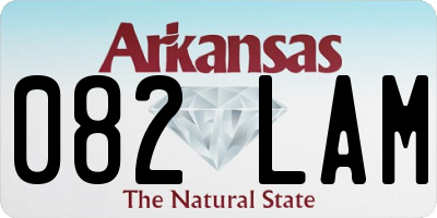 AR license plate 082LAM