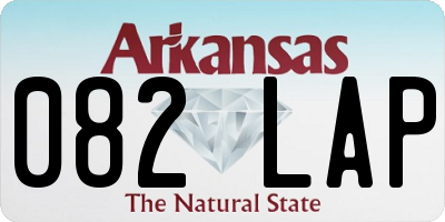 AR license plate 082LAP
