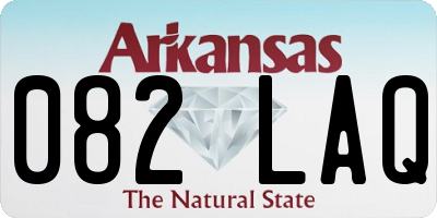 AR license plate 082LAQ
