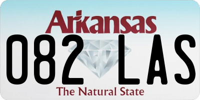 AR license plate 082LAS