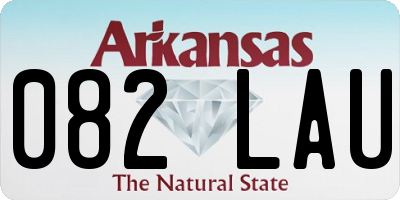 AR license plate 082LAU