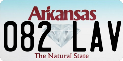 AR license plate 082LAV