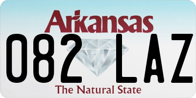 AR license plate 082LAZ