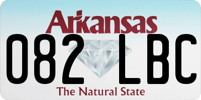 AR license plate 082LBC