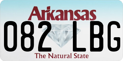 AR license plate 082LBG
