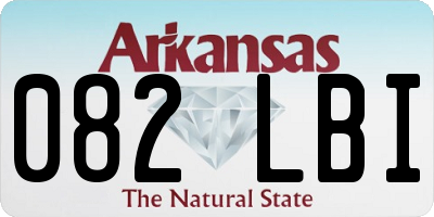 AR license plate 082LBI