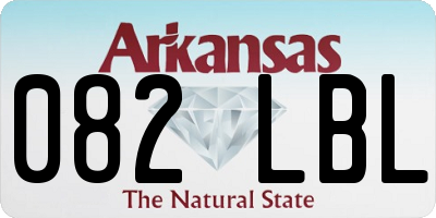 AR license plate 082LBL