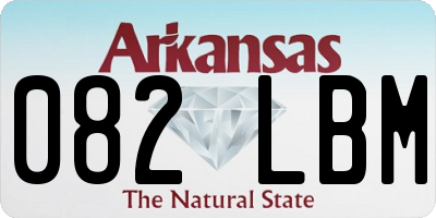 AR license plate 082LBM