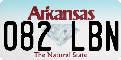 AR license plate 082LBN
