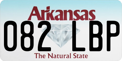 AR license plate 082LBP