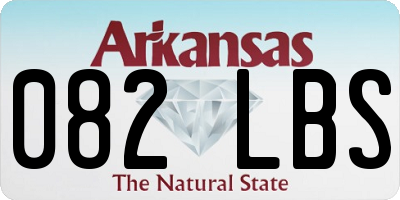 AR license plate 082LBS