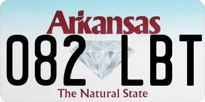 AR license plate 082LBT