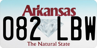 AR license plate 082LBW