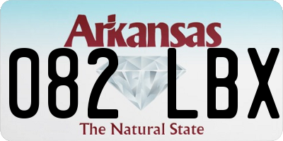 AR license plate 082LBX