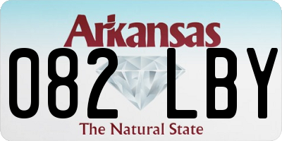 AR license plate 082LBY