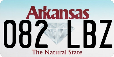 AR license plate 082LBZ