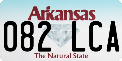 AR license plate 082LCA