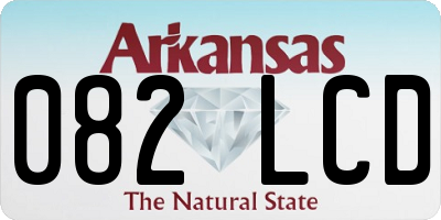 AR license plate 082LCD