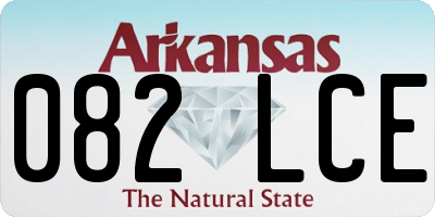 AR license plate 082LCE