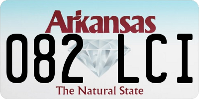 AR license plate 082LCI