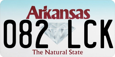 AR license plate 082LCK