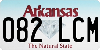 AR license plate 082LCM