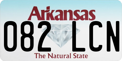 AR license plate 082LCN