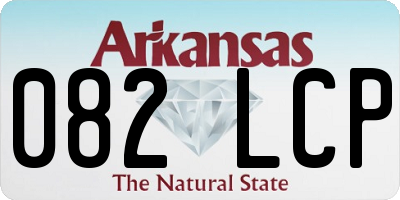 AR license plate 082LCP