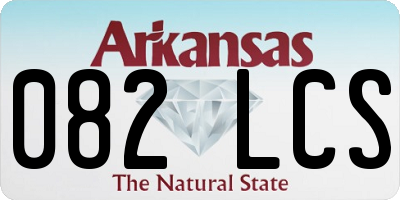 AR license plate 082LCS
