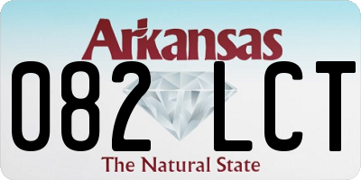 AR license plate 082LCT