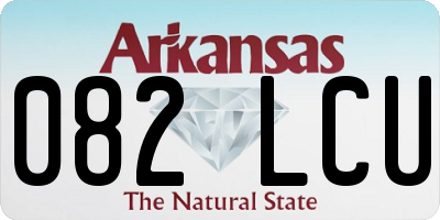AR license plate 082LCU