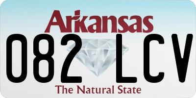 AR license plate 082LCV