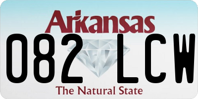 AR license plate 082LCW