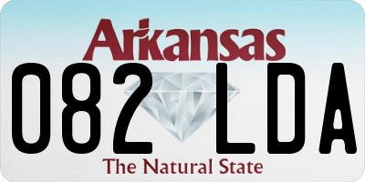 AR license plate 082LDA