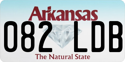 AR license plate 082LDB