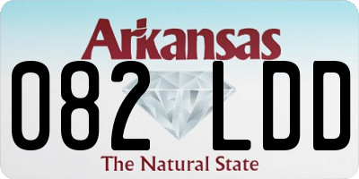 AR license plate 082LDD