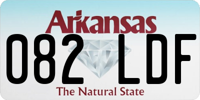 AR license plate 082LDF