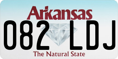 AR license plate 082LDJ