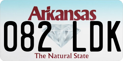 AR license plate 082LDK