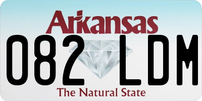 AR license plate 082LDM