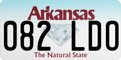 AR license plate 082LDO