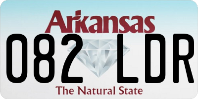 AR license plate 082LDR