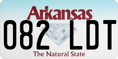 AR license plate 082LDT
