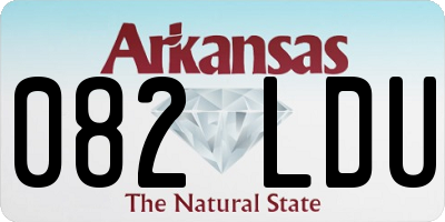 AR license plate 082LDU