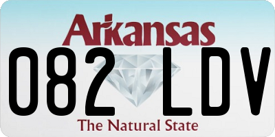 AR license plate 082LDV