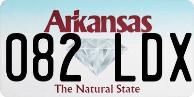 AR license plate 082LDX